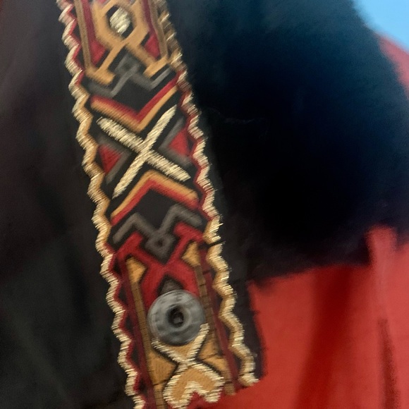 Vintage FERA Skiwear Ski Jacket Orange Black NWT Size 10 Thermoloft - Picture 5 of 13